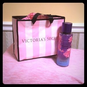 Victoria’s Secret Peony Crush fragrance mist.